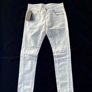 Pinko designer Italian ripped skinny jeans.